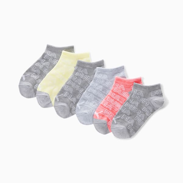 Girls' Liner Socks [6 Pack], PEACH